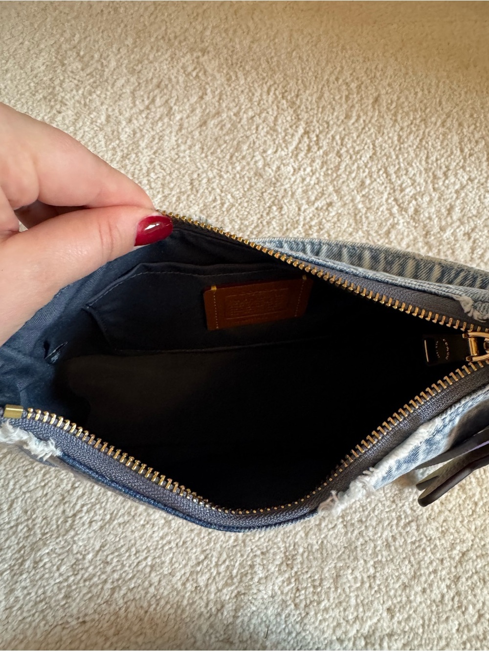 Coach NWT Loved Denim Teri Bag - Picture 7 of 8
